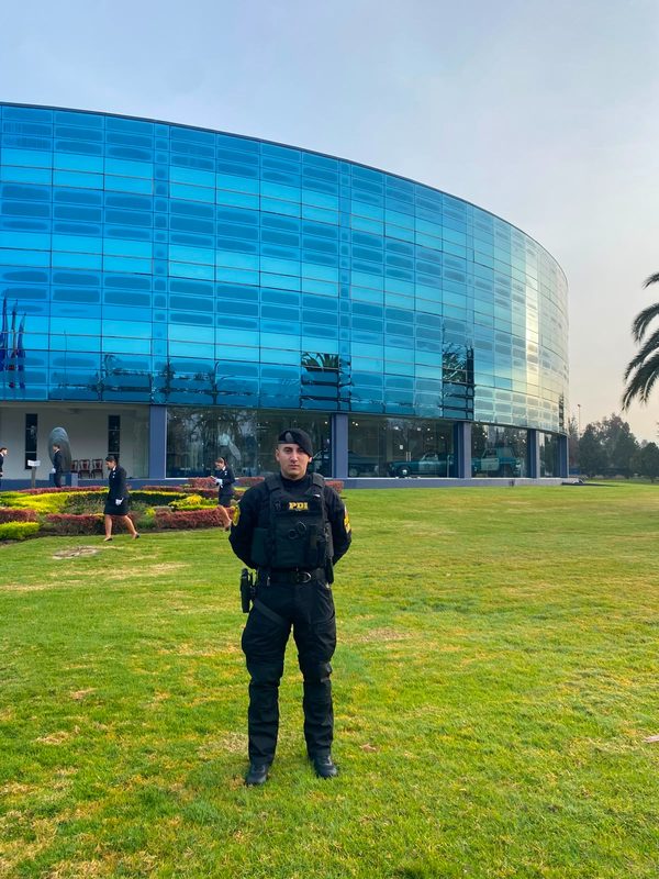 Fachada del nuevo centro de formación policial Cecapro de la PDI en Talcahuano